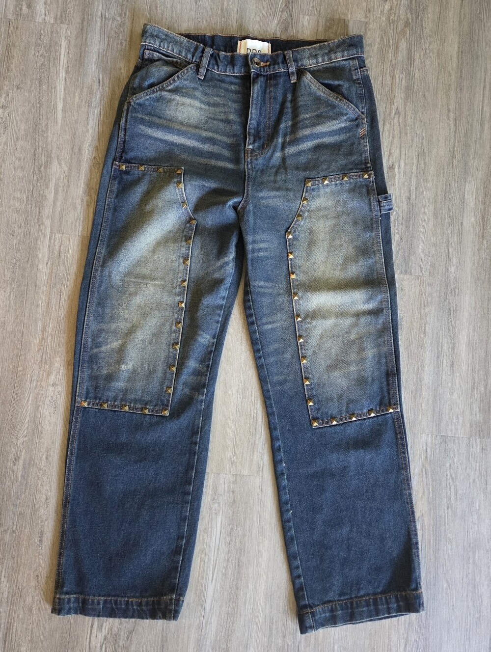 BDG Urban Outfitters Skate Fit NWT 32W 30L Studded Factory Fading
